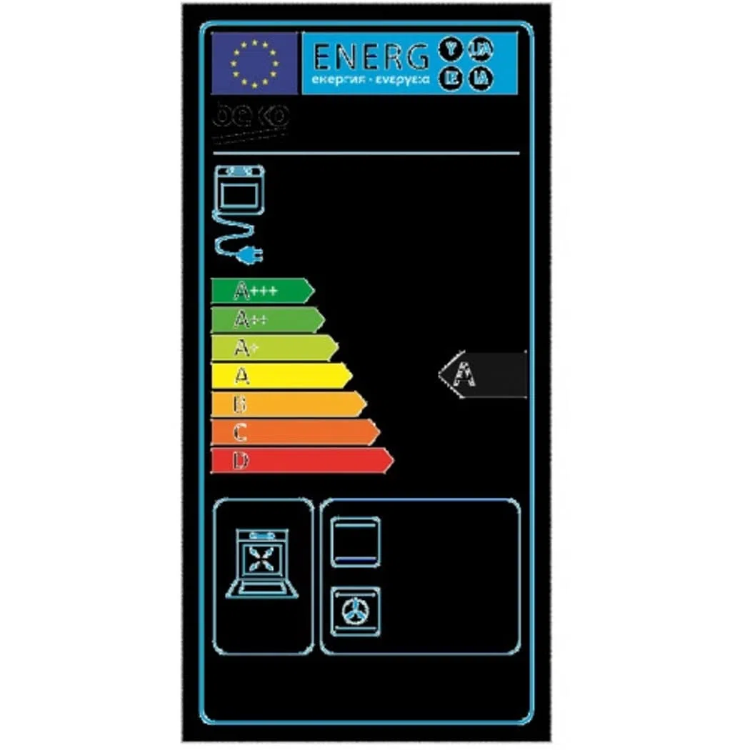 Forno Elettrico Ventilato 72 Litri Classe A colore Nero - BBIE11100B