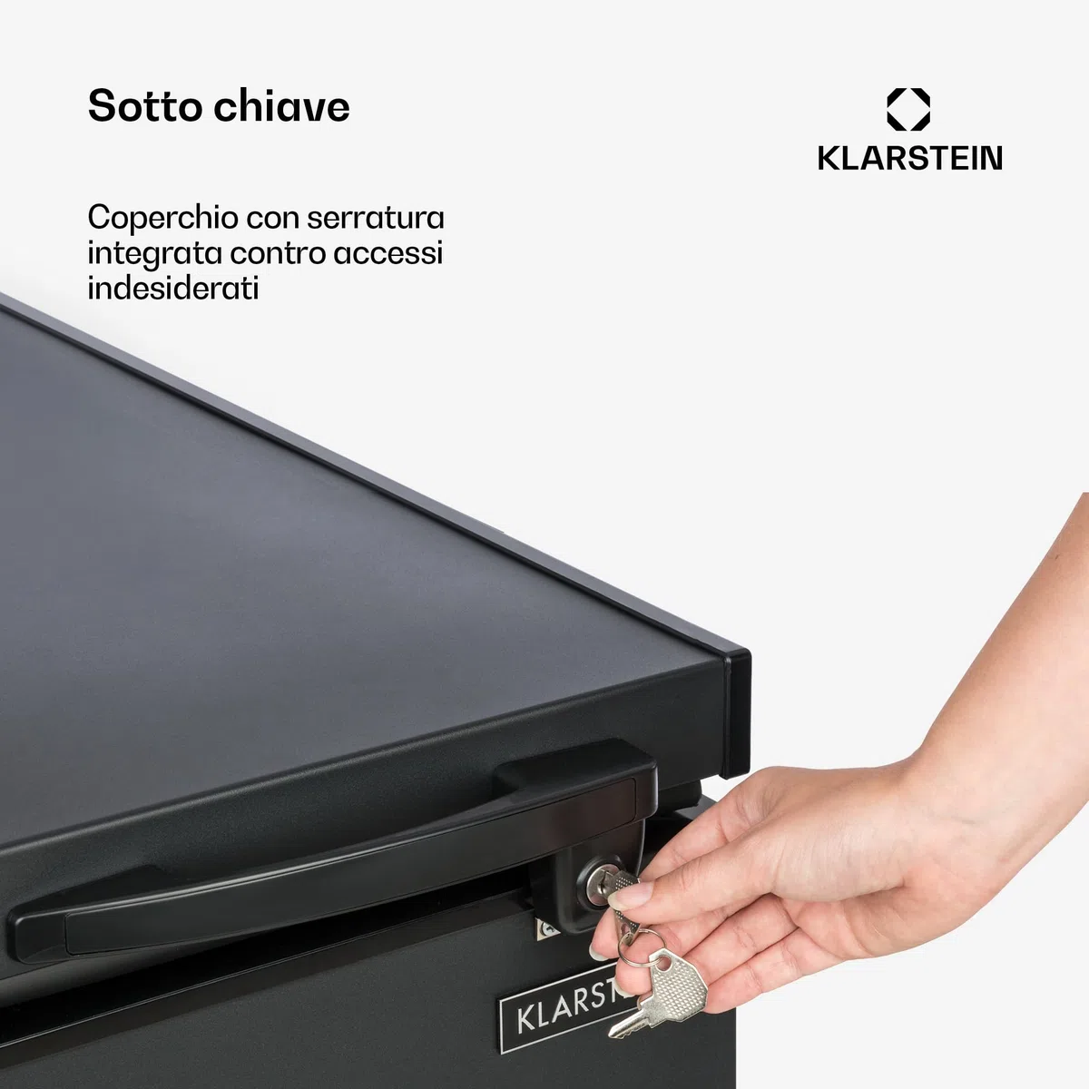 Klarstein Mini Congelatore a Pozzetto Piccolo, Alta Efficienza Energetica, Mini Congelatore Piccolo a Pozzetto Compatto con Cestello Rimovibile, Mini Freezer Congelatore per Casa e Ufficio, 51L