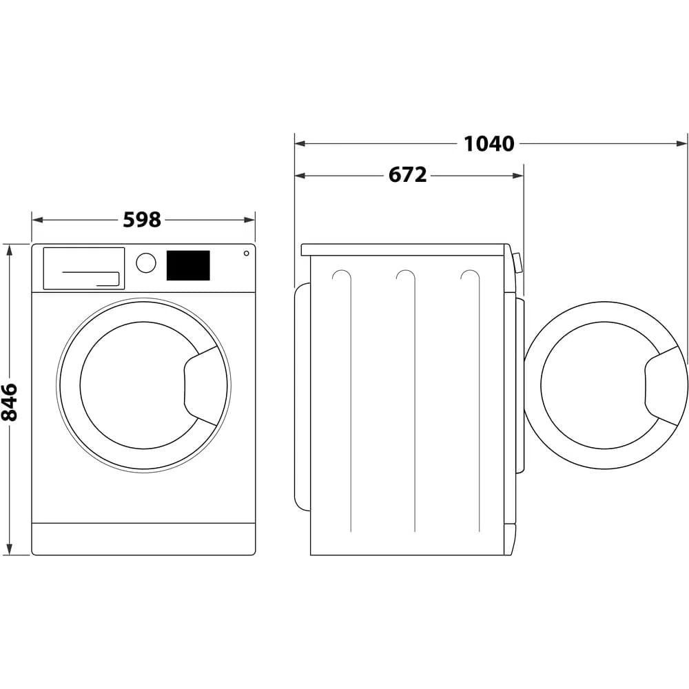 HPT 96D BS IT - Asciugatrice Classe A 9 Kg con Pompa di Calore Wifi Libera Installazione