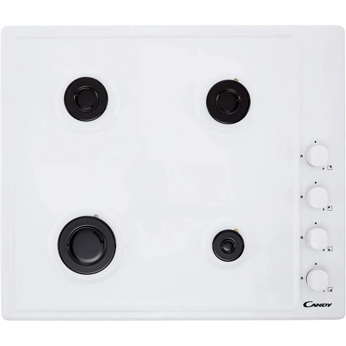Candy CHW6LWW - Piano cottura da incasso, 60 cm, a gas, colore: Bianco