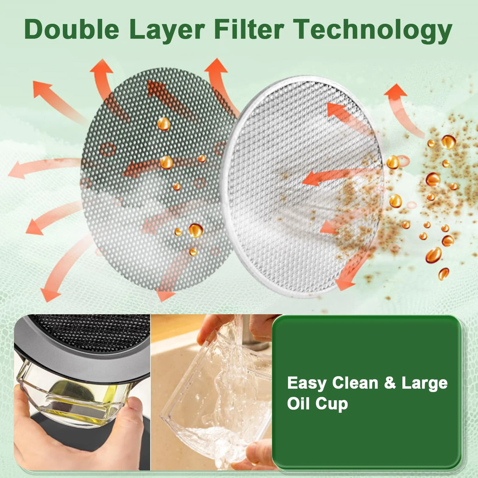 Cappa Aspirante Portatile per Cucina，Cappa Estraibile con Inclinazione, 3 Velocità, Filtro Alluminio - Senza Installazione per Casa, BBQ, Campeggio, Design Compatto e Silenzioso