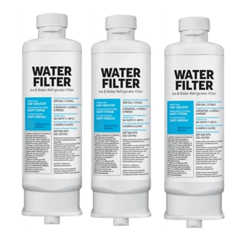 3 pezzi DA97-17376B Filtro 'acqua per frigorifero Elemento filtrante 3 strati di filtrazione efficace