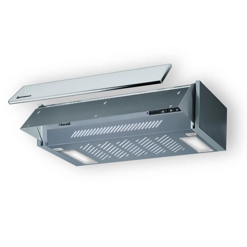 BARALDI Cappa Cucina Filtrante Sottopensile 45 cm - COMPOSITA 45 (Bianco) *Pannello frontale non incluso*
