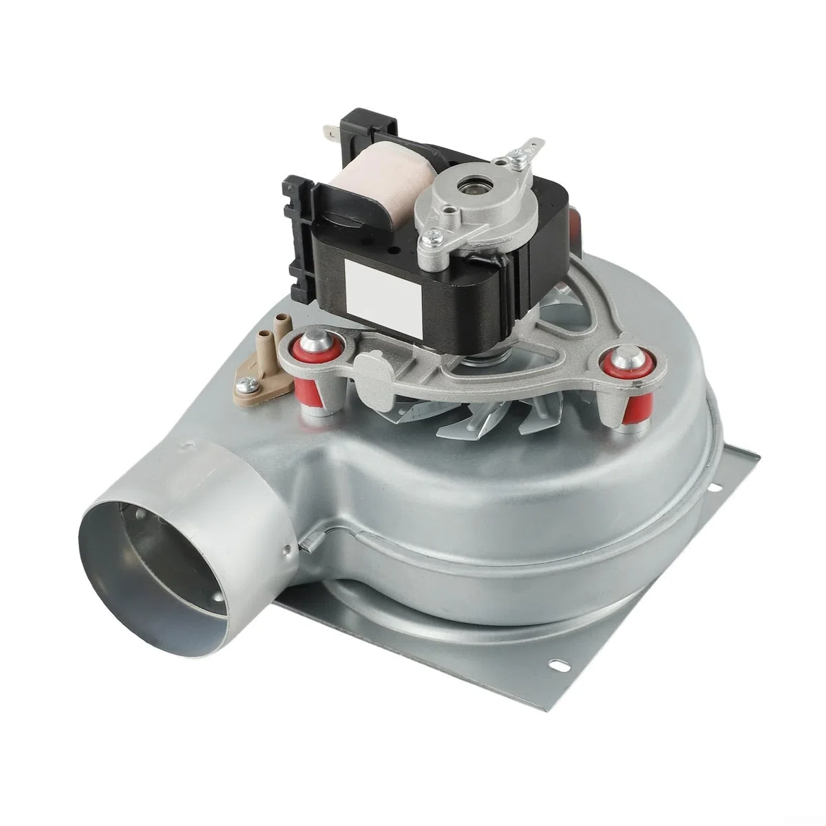 35 W Parete Hanging Furnace Motor Alluminio Shell Lumaca Fan Assembly per il riscaldamento Apparecchiature di ventilazione Stabile Forte flusso d'aria Lunga durata Finitura argento