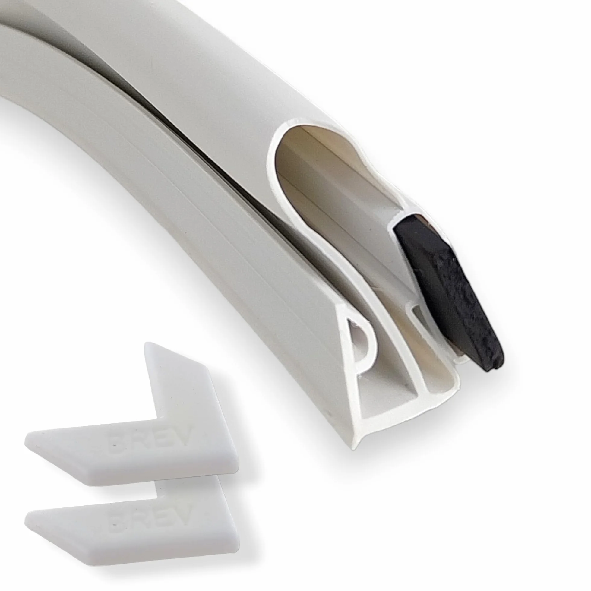 DL-pro, Set di guarnizioni universali per porte, 200 x 100 cm, guarnizioni magnetiche, in gomma, da posizionare tramite incastro nel frigorifero e nel frigo con congelatore