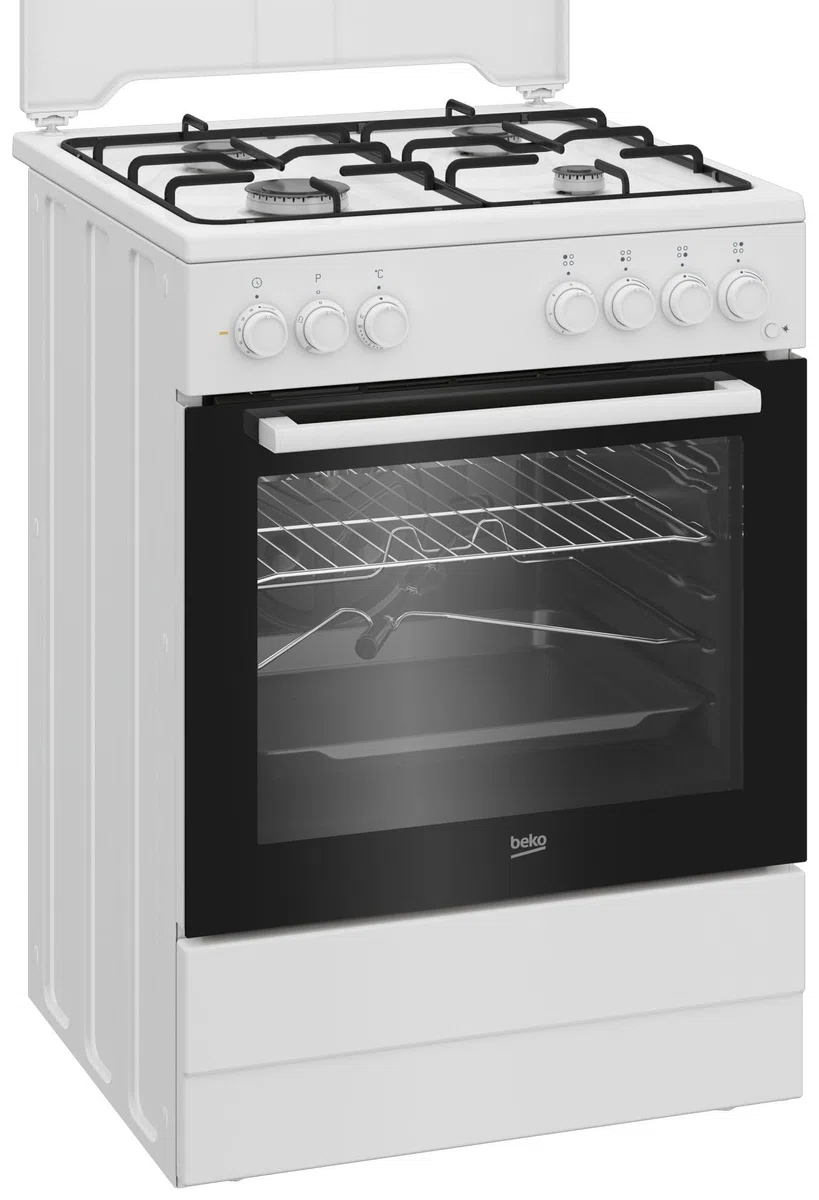 FBST62110ST Cucina a gas con forno elettrico 60x60 cm Bianco Classe energetica A