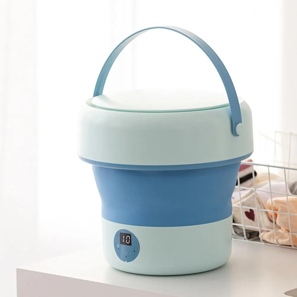 Spina UE,Lavastoviglie Pieghevole per Uso Domestico Piccola Mini Turbo Lavastoviglie Detergente per Frutta e Verdura Mini Lavastoviglie