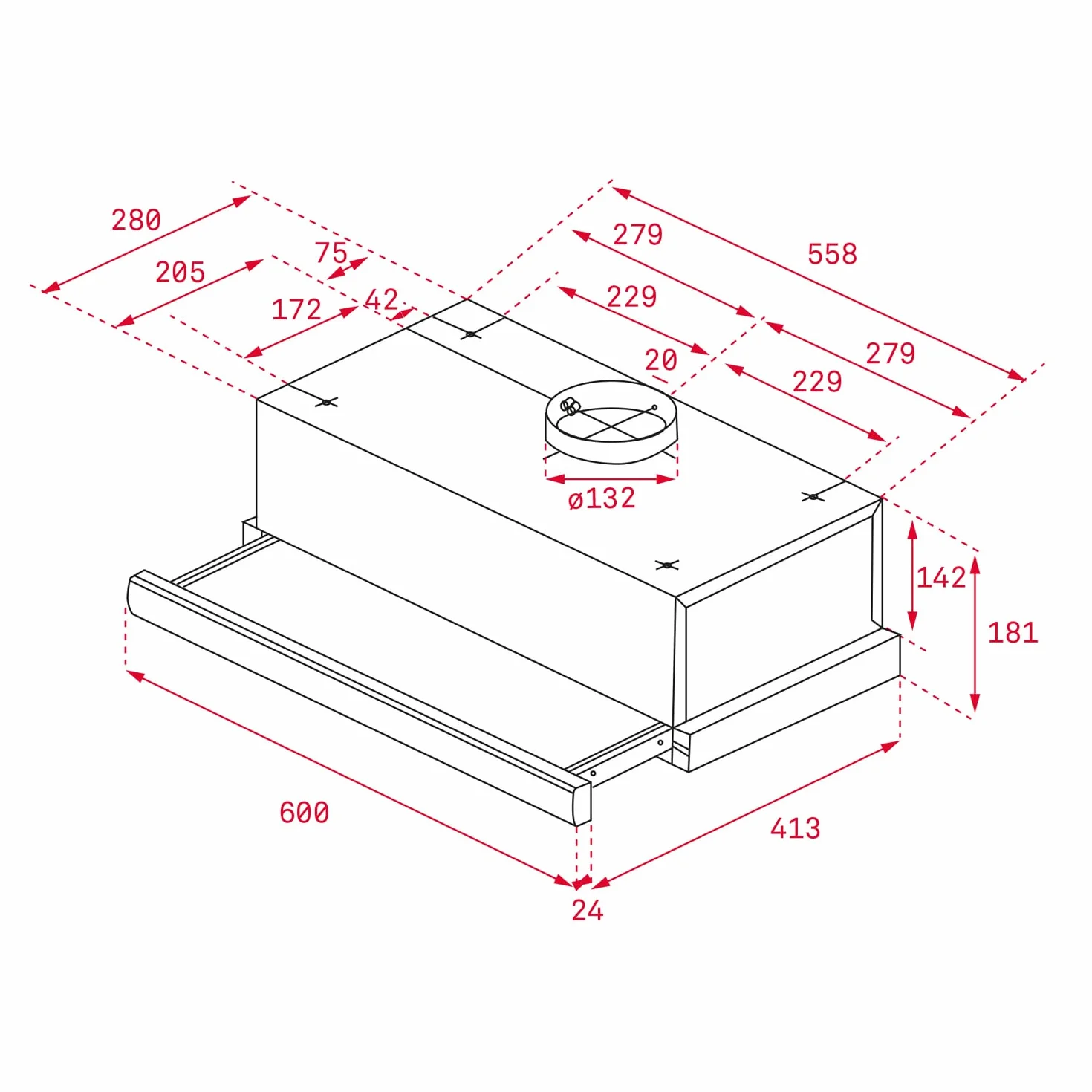 CAMP-EXTR. TEKA TL6310 60CM INOX
