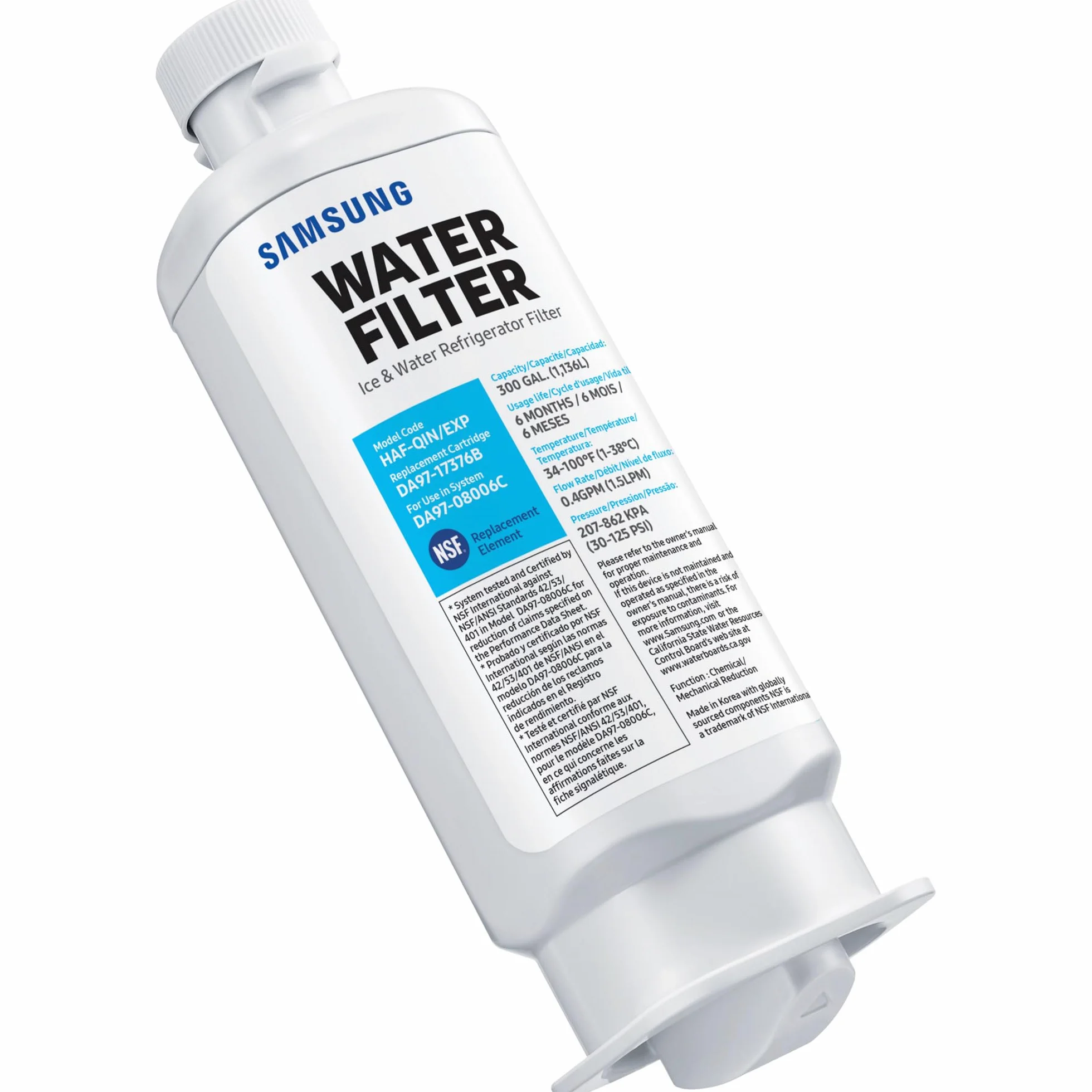 Samsung - Filtro Acqua Bianco, Taglia Unica