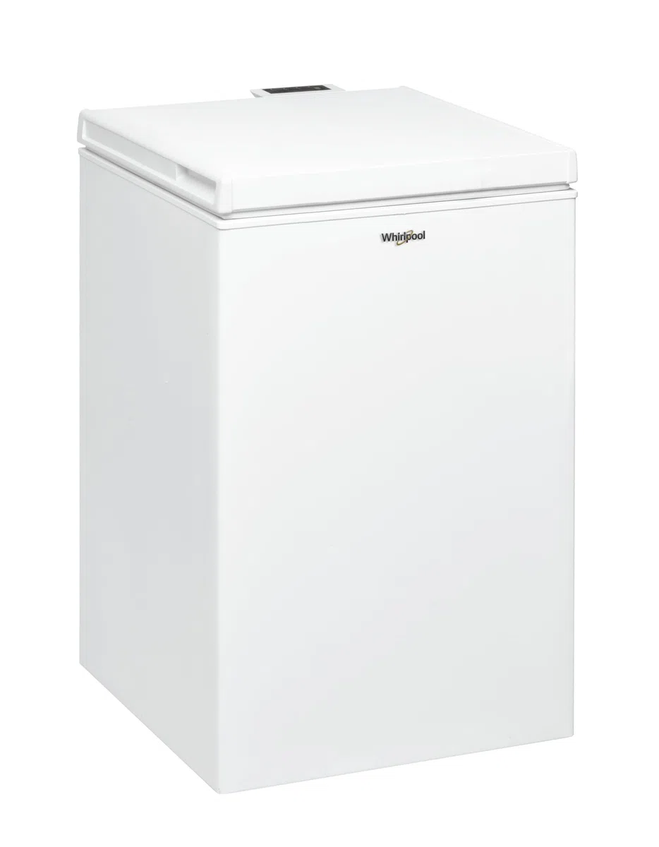 Whirlpool WHS 1022 3 - Congelatore A Pozzetto 99 Litri Classe Energetica E. Congelatore A Pozzetto Piccolo, Dimensioni: 86x52,7x56,9cm, Ideale Per Famiglie Piccole.
