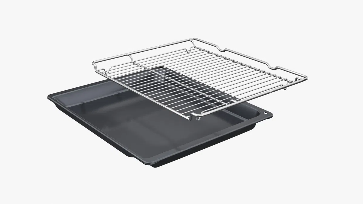 Bosch HBA571BB4 - Forno da incasso serie 2, 60 x 60 cm, 71 litri, autopulizia della pirolisi, AutoPilot 10 programmi, aria calda 3D, controllo touch LED, nero
