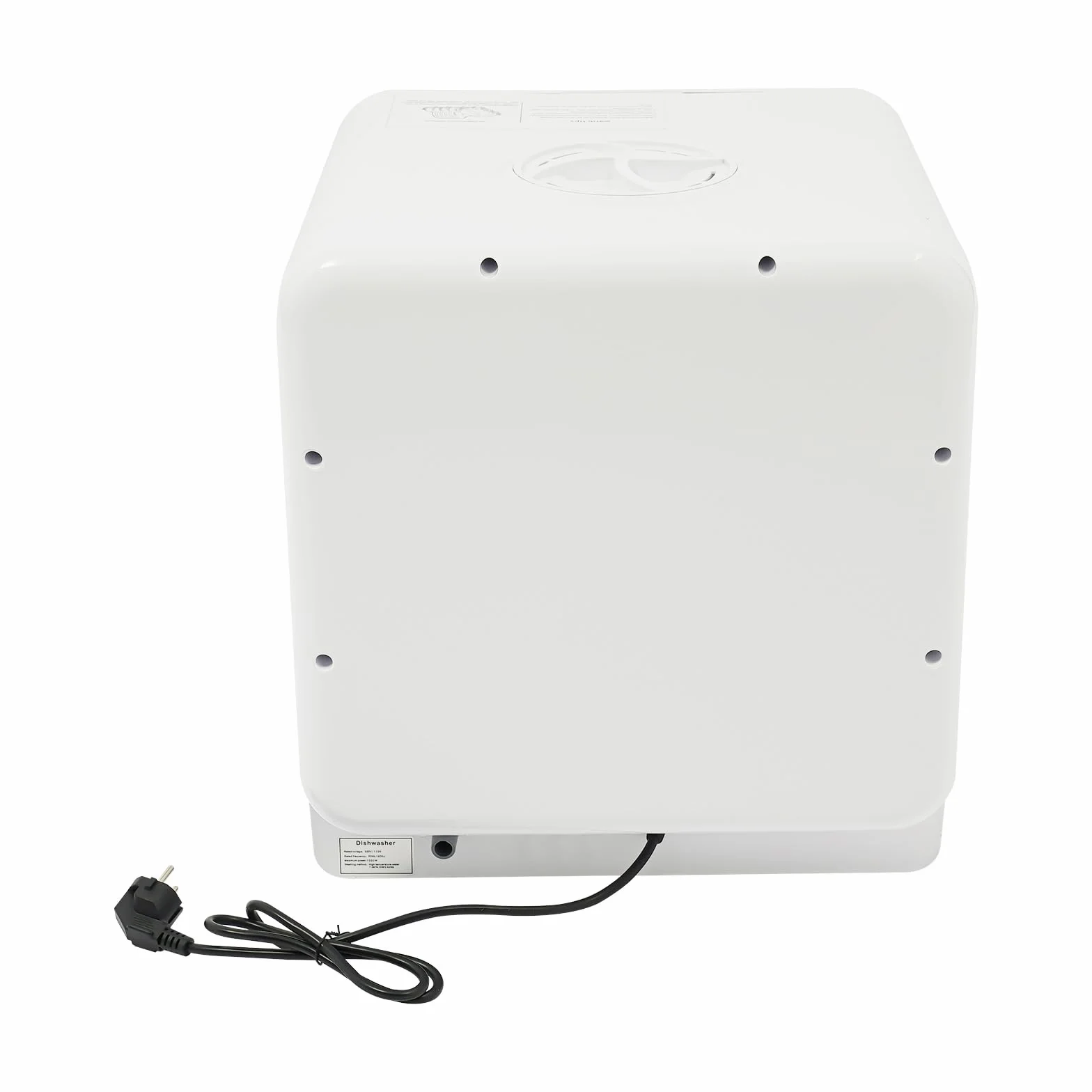 Mini lavastoviglie piccola 6 litri serbatoio acqua quattro modalità di lavaggio mini lavastoviglie portatile compatta circolazione dell'aria calda asciugatura