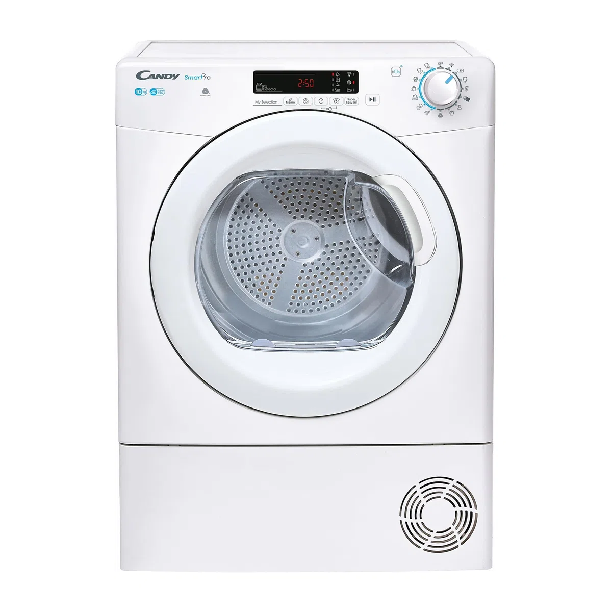 Candy Smart Pro Asciugatrice 10 Kg a Condensazione, Classe B, Connessione Wi-Fi + BLE, Controllo da App, 59,6 x 58,5 x 85 cm, Bianca - CSOE C10DG-S [Classe di efficienza energetica B]