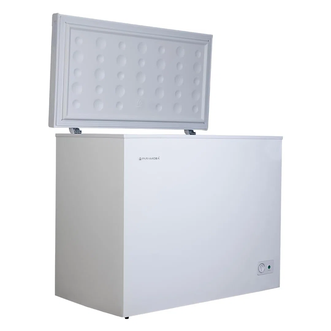 PYRAMIDEA Congelatore a Pozzetto CNG304 Convertibile Bianco 250 Litri | Classe Energetica E, Cestello Interno, Convertibile a Frigorifero