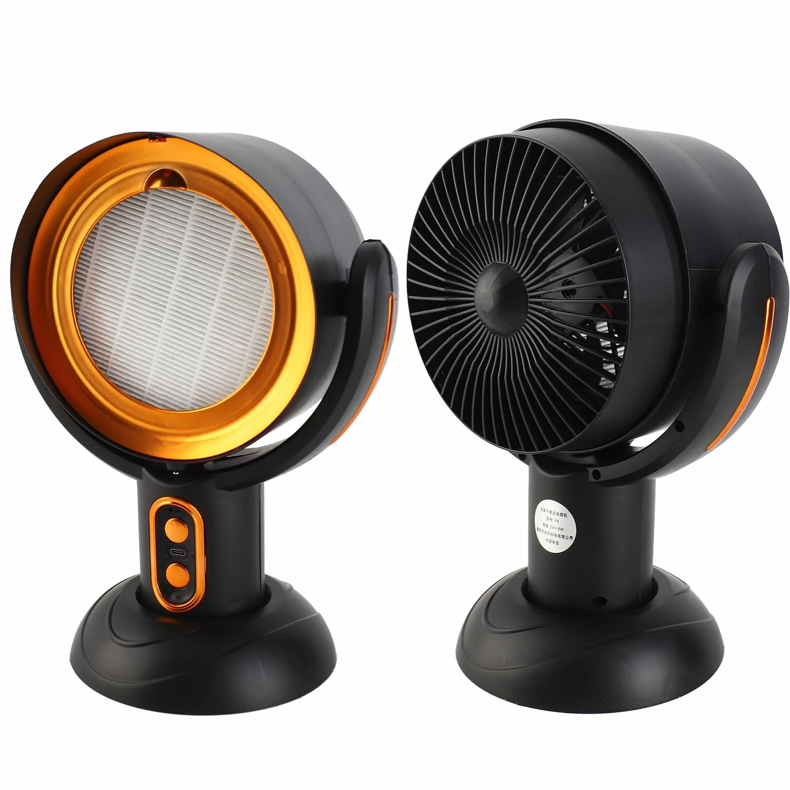 Cappa da Cucina Portatile con 2 Marce velocità Alimentata Tramite USB Mini Aspiratore da Cucina Cappa da Cucina da Tavolo Filtro Rimovibile per Camera da Letto 'appartamento (e