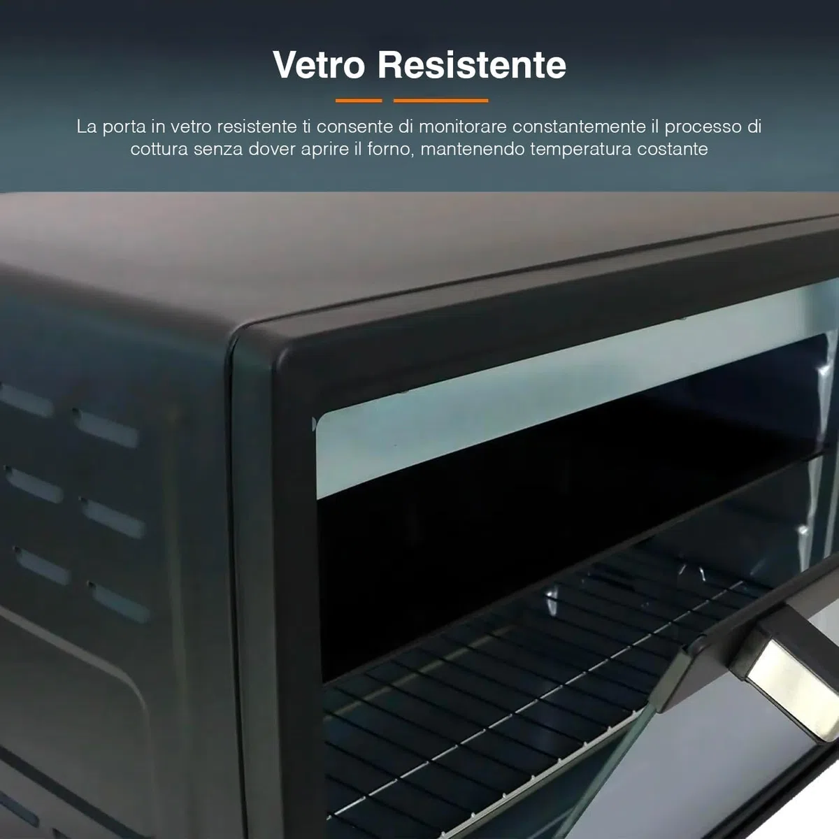 FORNO MULTIFORNO ELETTRICO VENTILATO 80 LITRI CON TEGLIA E GRIGLIA DCG MB9880