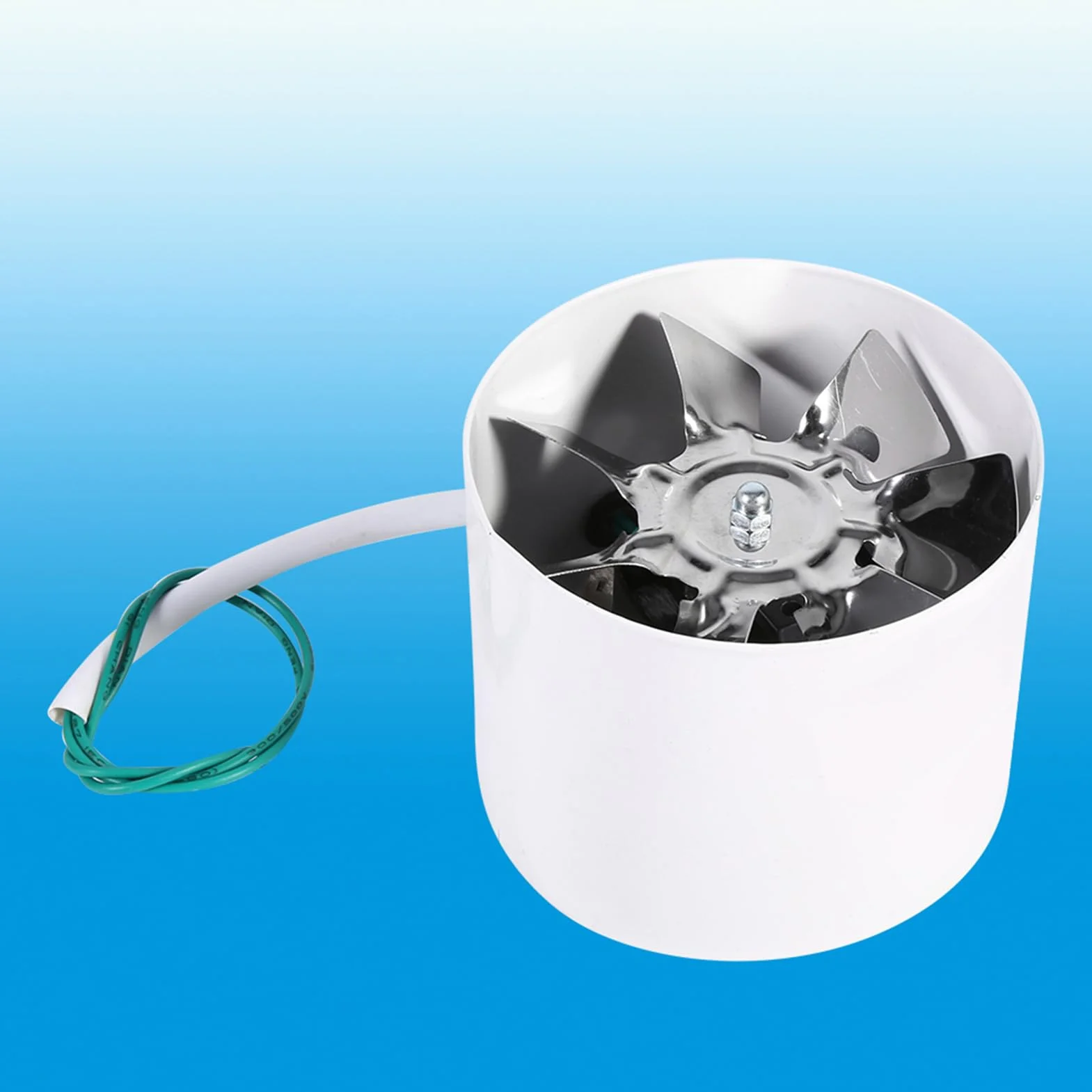 Zerodis Ventola di Scarico del Tubo,220V 4 Pollici Ventola di Ventilazione Interna Dispositivo di Scarico Soffiante Silenzioso Usato per Famiglia, Indoor, Pipeline