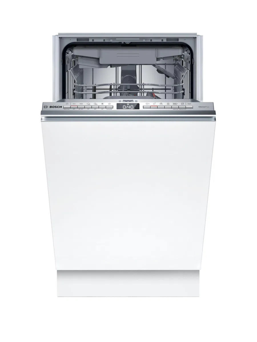 Bosch Serie 4 SPV4EMX17E Lavastoviglie Smart da Incasso 45 cm 10 Coperti EcoSilence Drive