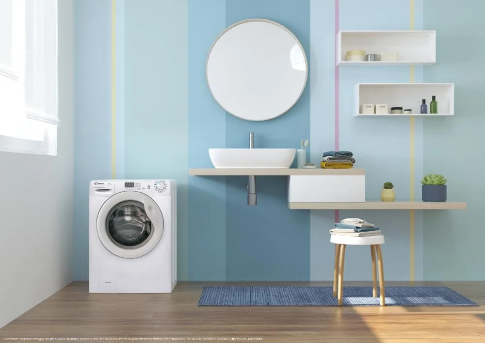 Candy EY284DWM5/1-S - Lavatrice da 8 Kg, Caricamento frontale, 1200 giri, Classe energetica A