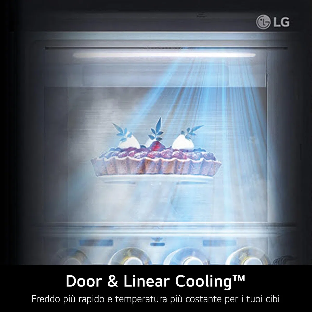 LG GSLE91MBAC Frigorifero Americano Side-by-Side, Classe C, Frigorifero No Frost, 628L, Wi-Fi, Tecnologia Door&Linear Cooling, Fresh Converter, Dispenser Senza Allaccio, UVnano, Metal Sorbet