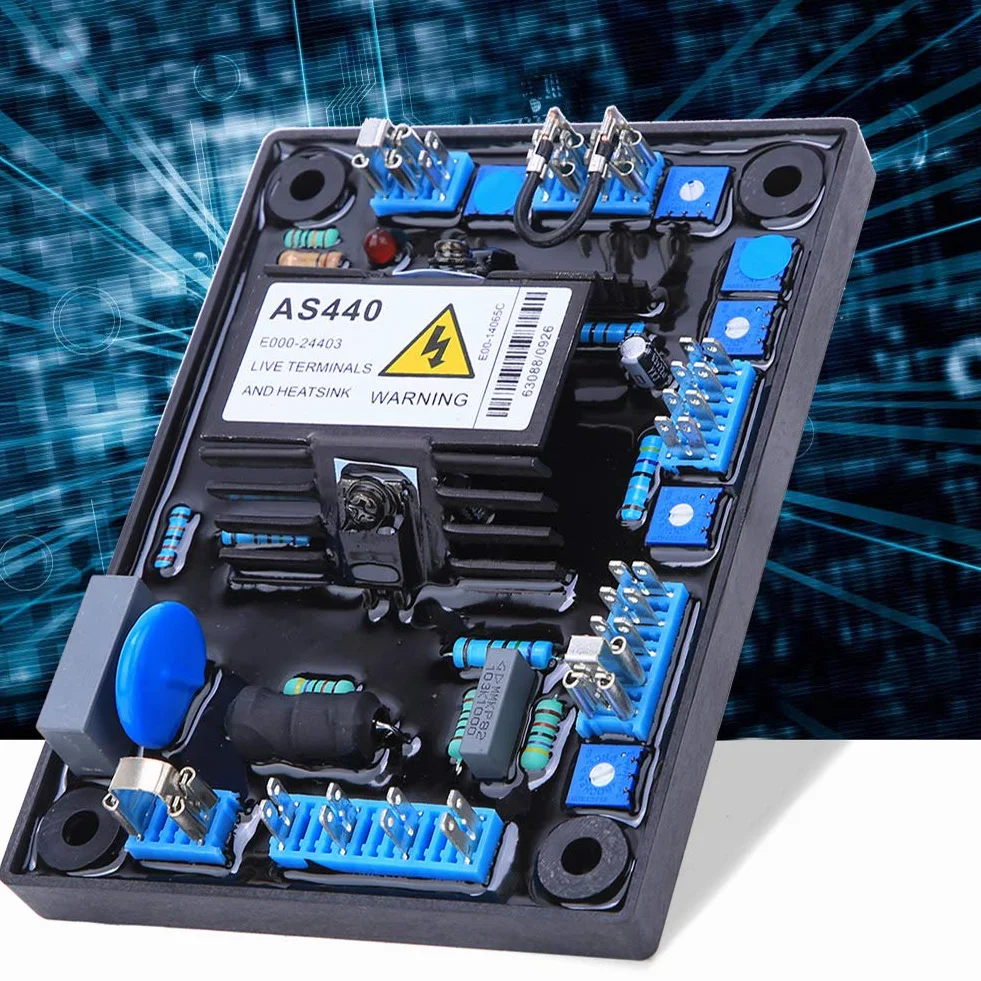 Generic Regolatore di Tensione Automatico AS440 Regolatore di Tensione del Generatore Ad Alta stabilità per Accessori per Generatori Monofase 190-264 V CA