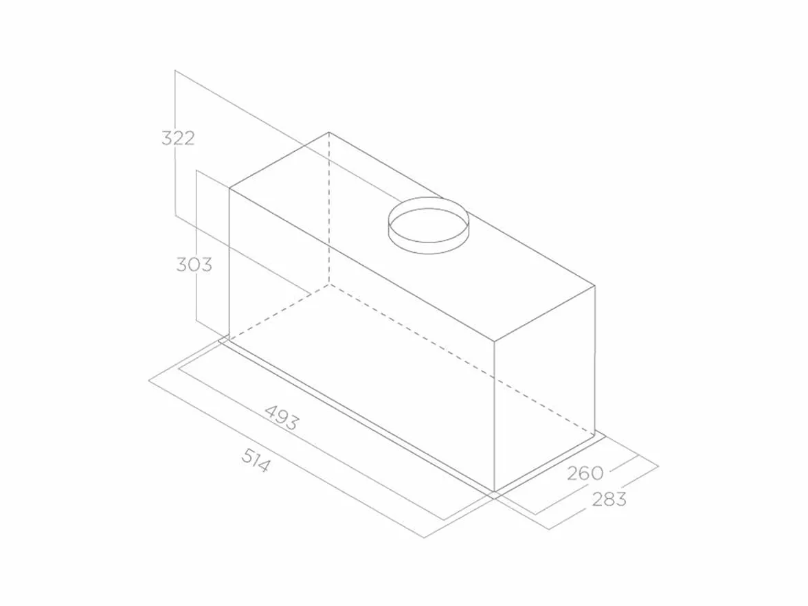 Elica BL MAT/A/52 Built-in Black 650 m3/h B