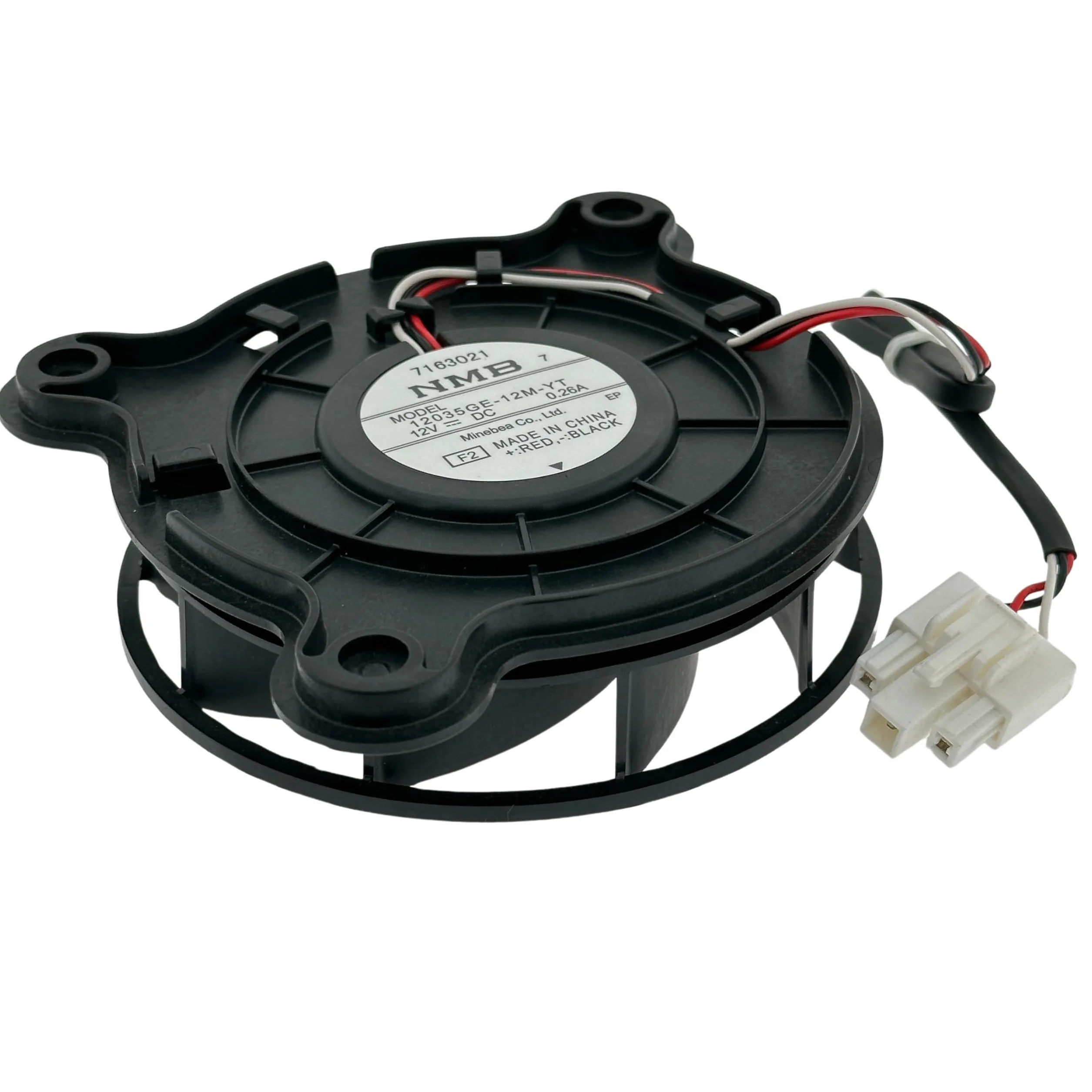12035GE-12M-YT - Ventola evaporatore per frigorifero, compatibile con Samsung, Midea 11002015001679, ventola BLDC a 3 fili, 12 V, 0,26 A