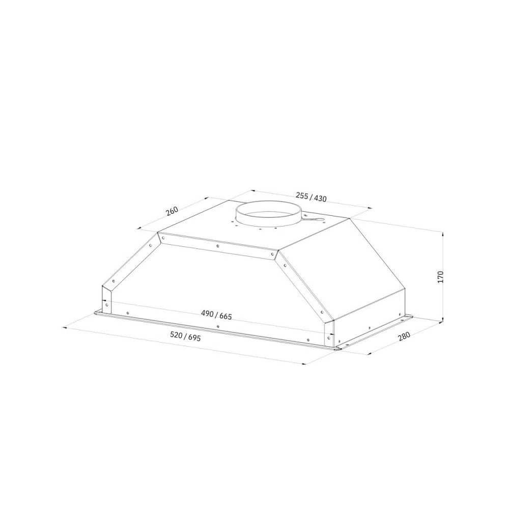 Gruppo cappa sottopensile GRUPPO52NEW inox Samet