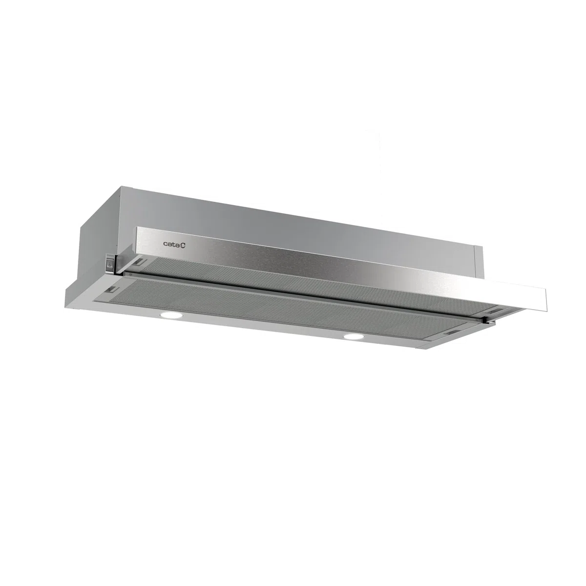 CATA TF 2003 DURALUM 900 Cappa Aspirante Cucina Pannello di Controllo Meccanico 2 Livelli di Aspirazione Illuminazione LED Extra Silenzioso Acciaio Inox Classe Energetica C 97cm
