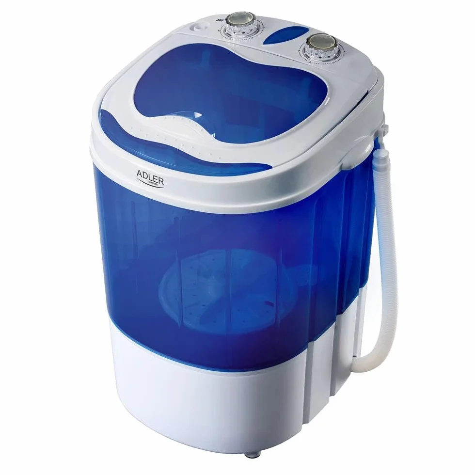 Adler AD 8051 lavatrice Portatile Caricamento dall'alto Blu, Bianco 3 kg