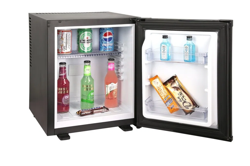 FRIGO BAR CAMERA HOTEL O UFFICIO 28 LITRI CLASSE F (ex Classe A+) TOTALMENTE SILENZIOSO (0Db)
