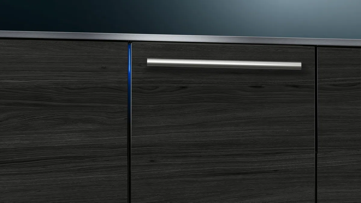 iQ500 - Lavastoviglie completamente integrata, 60 cm, con cerniera per particolari situazioni di installazione, SN95EX22CE