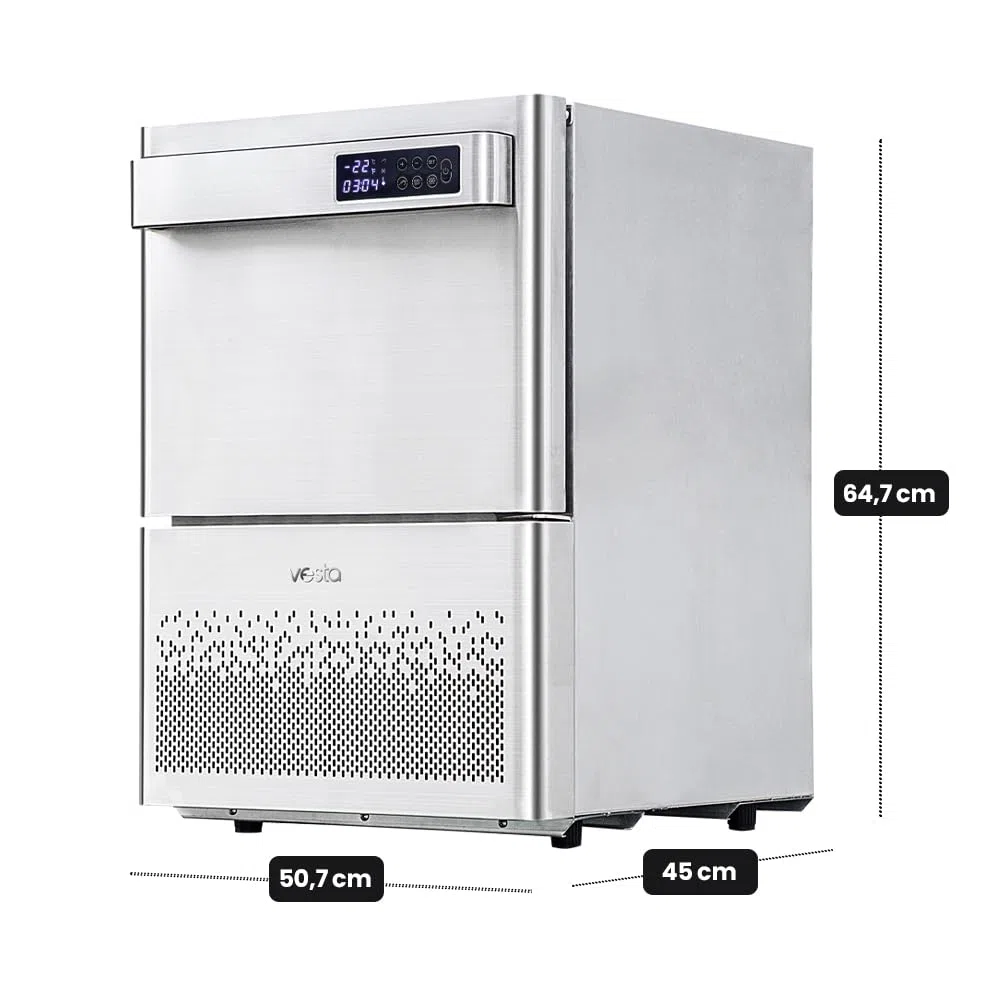 Vesta Precision Abbattitore di Temperatura BF100 per Raffreddare e Congelare gli Alimenti in Tempi rapidi | Congelatore a Pozzetto Compatto con 1 Vassoio incluso (capacità di 2) | Camera 33,5x30x20cm