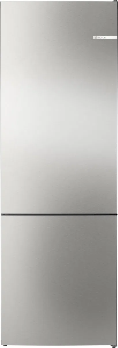 Bosch KGN492IAF Serie 4, Frigorifero combinato da libera installazione, Total No Frost, VitaFresh XXL: Spazio extra-large per i tuoi cibi freschi, PerfectFit, Luce LED, Acciaio, 203 x 70 cm