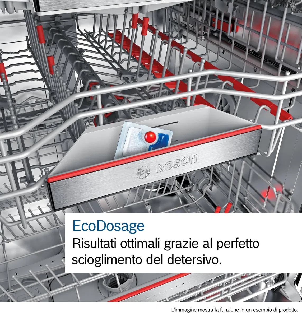 Bosch SMV8ECX01E Serie 8, Lavastoviglie Smart da incasso a scomparsa totale, Informazioni lavaggio a pavimento, Cestelli personalizzabili, Motore EcoSilence Drive, Acciaio a ridotte emissioni, 60 cm.