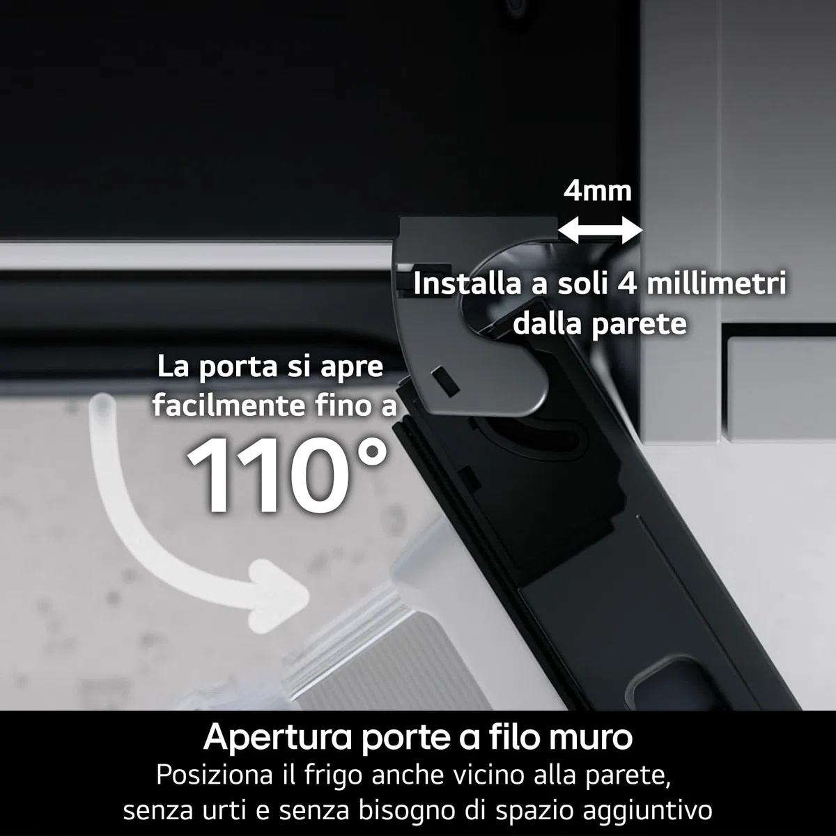 LG GBBS322APY Frigorifero Combinato Classe A, Larghezza 60 cm Fit & Max, Raffreddamento Ottimizzato con AI Saving, Total No Frost, Door e Linear Cooling, 375 L, Smart Inverter, Wi-Fi, Prime Silver