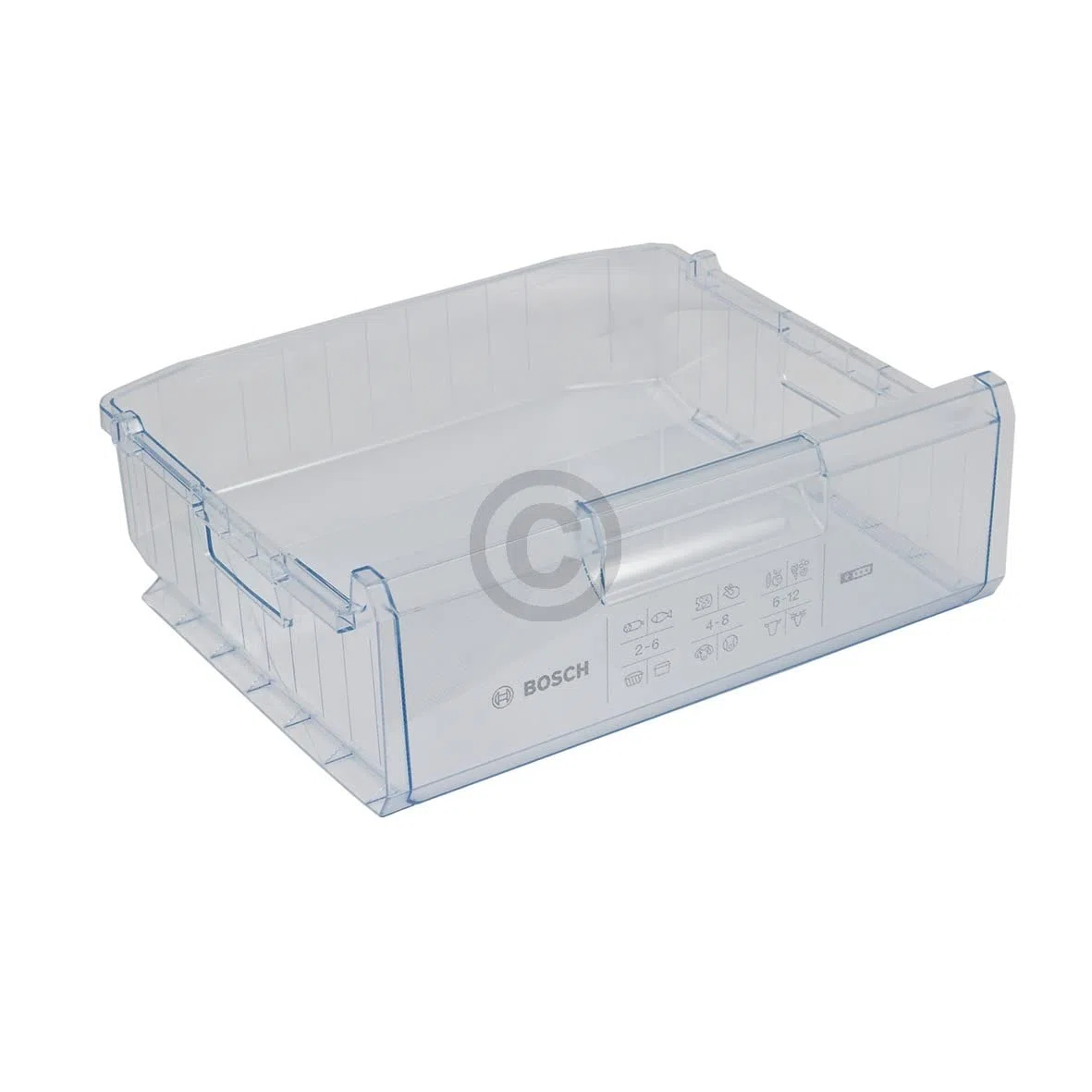 Cassetto compatibile con BOSCH 00660069, contenitore per congelatore, 450 x 155 x 395 mm, per congelatore