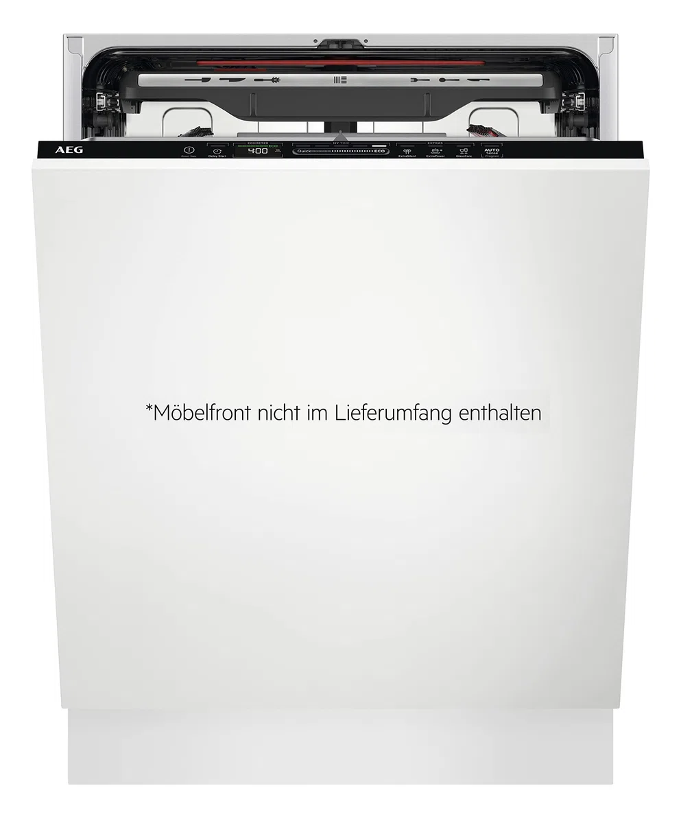 AEG Lavastoviglie completamente integrata 60 cm, lavastoviglie serie 7000: con protezione per vetro, classe energetica C, cassetto portaposate, controllo orario personalizzato, silenzioso, 40 dB,
