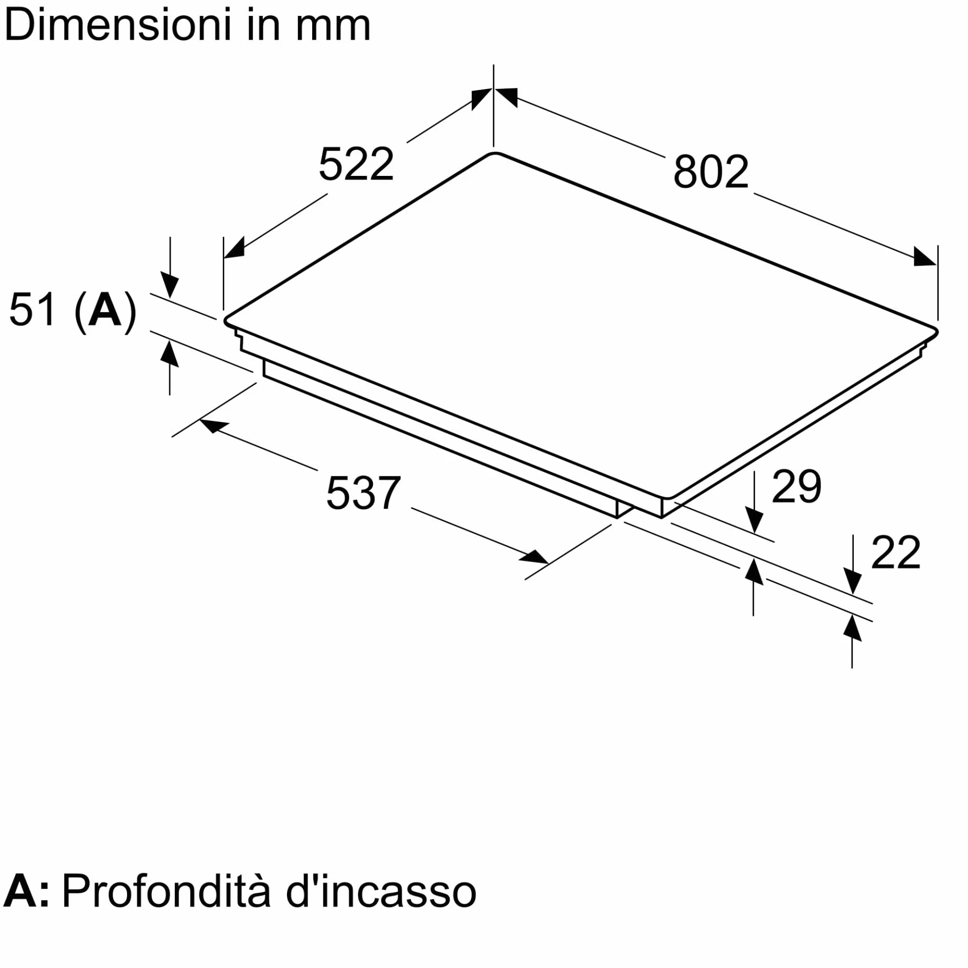 Bosch PVS83KHC1Z - Piano cottura induzione, 4 fuochi, 80x52 cm, nero