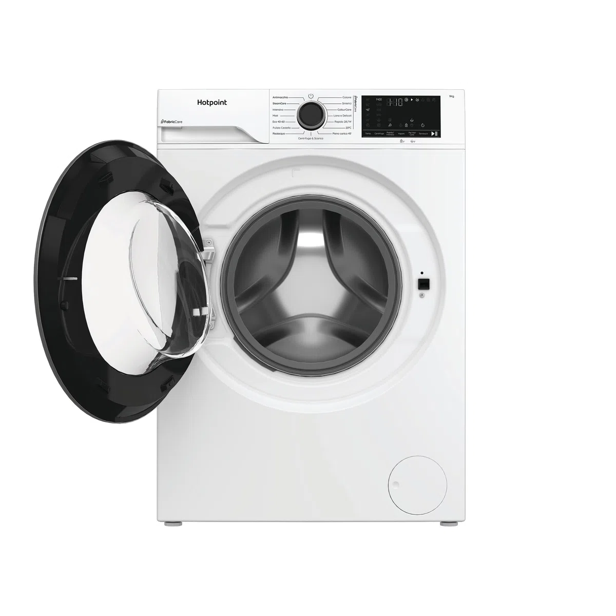 Hotpoint Ariston HB 123 CARE IT – Lavatrice 12 Kg Libera Installazione, Carica Frontale, 1400 giri/min, Classe A-30%, PetHair Care, FabricCare, ColorCare, SteamCare, Anti Macchia – Bianca 84,6 x 59,8