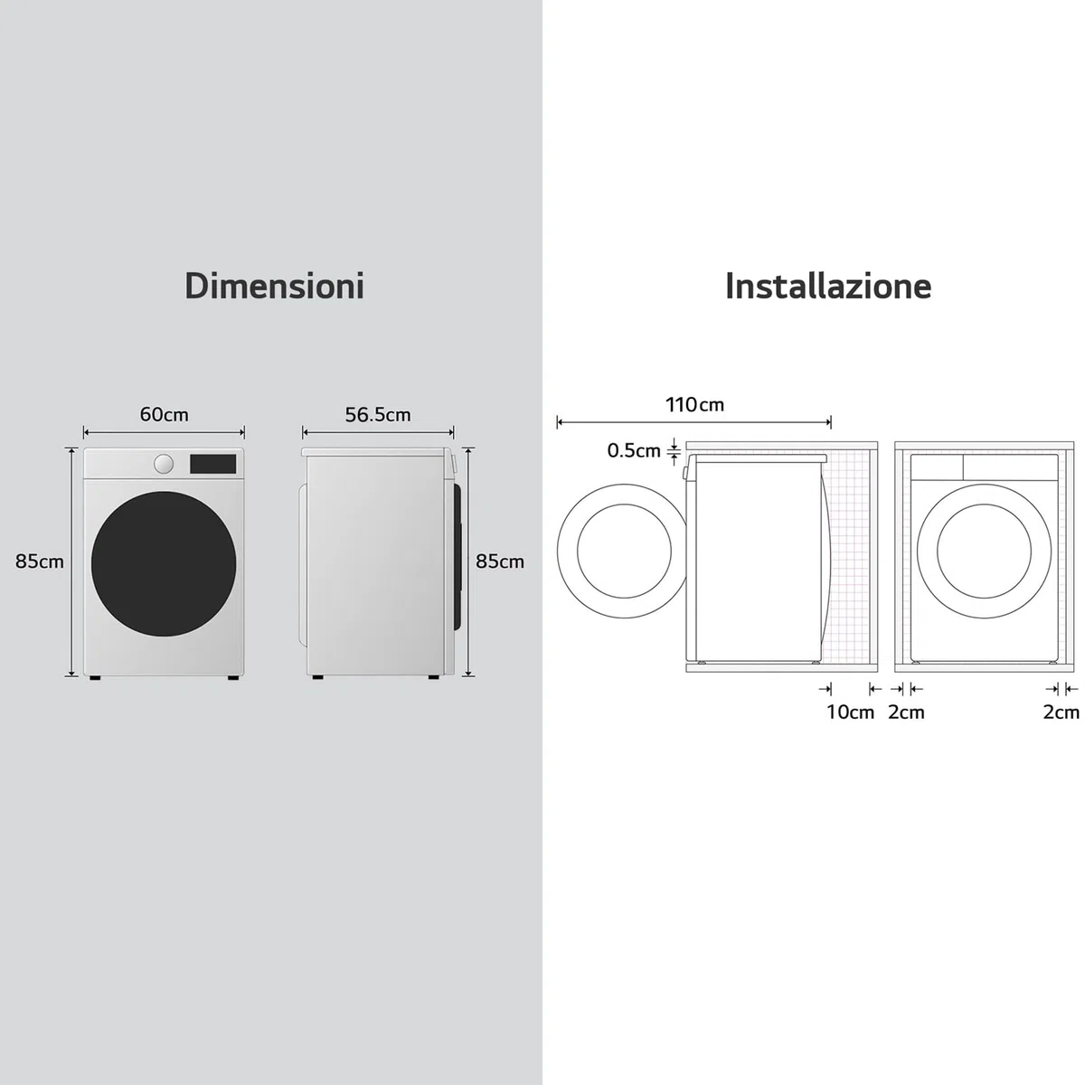 LG AI DD F4R7010TSWG Lavatrice 10 kg Classe A -10%, 1400 Giri, Carica Frontale con Oblò in Vetro Temperato, Funzione TurboWash 360, Vapore su 7 Programmi, Wi-Fi, Libera installazione, Serie R7, Bianca