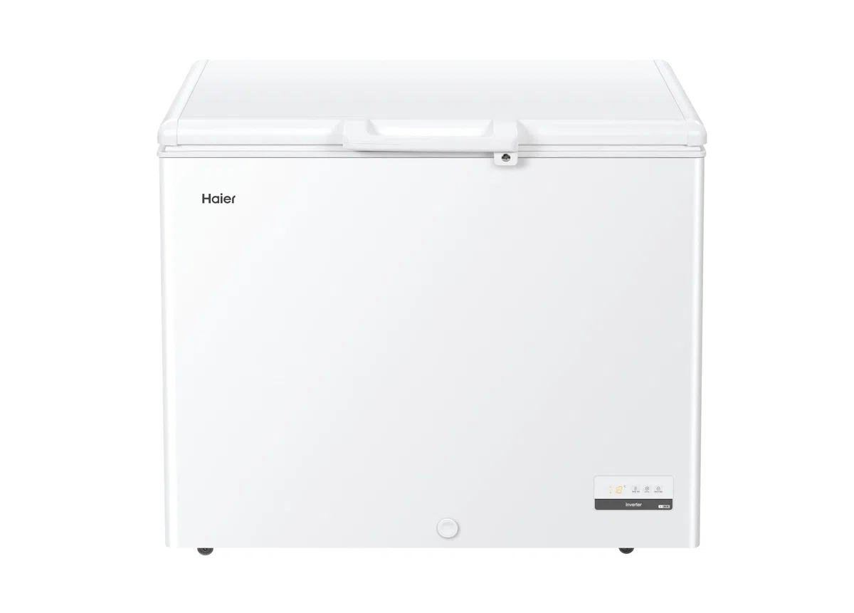 Haier HCE301E Congelatore Orizzontale a Pozzetto, 300 Litri, Temperatura Regolabile, Funzione Fast Freeze, Silenzioso, Libera Installazione, 111x62x84,5cm, Bianco, Classe E