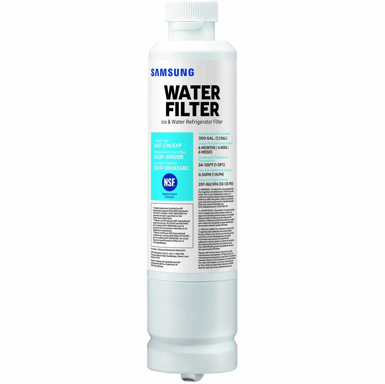 Samsung HAF-CIN/EXP Filtro dell'Acqua per Frigorifero