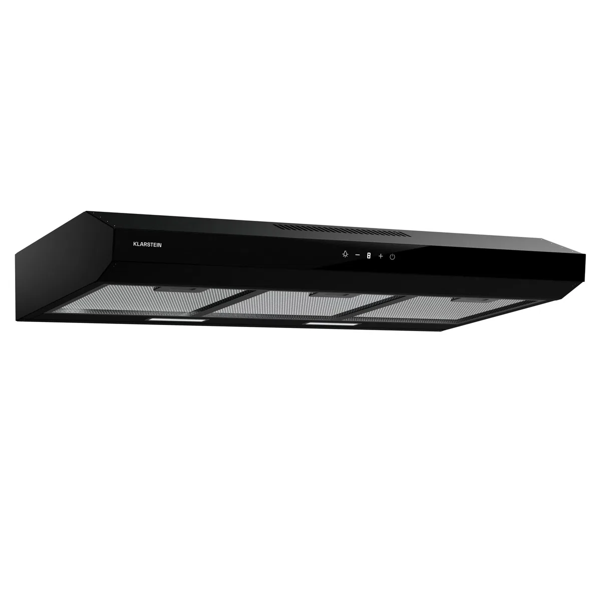 Klarstein Cappa Aspirante a Incasso, Cappa Cucina con Filtro, Cappa Aspirante Cucina in Alluminio, Cappa da Parete con Flusso d'Aria 175m³/h, Illuminazione LED, Timer, Cappa Aspirante Filtrante