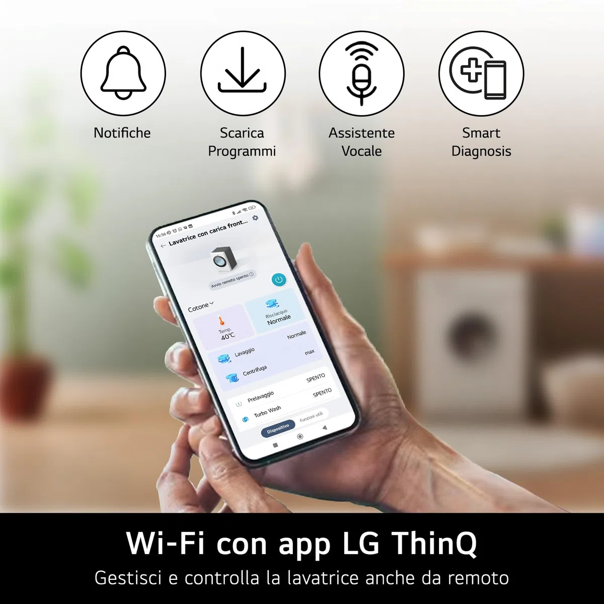 LG W4NX1085NWB Lavasciuga 8/5kg Serie X1, Lavatrice e Asciugatrice Insieme Classe A/E, 1400 Giri, Wi-Fi, Top Rimovibile, Vapore Allergy Care, Tecnologia 6 Motion Direct Drive, Bianca