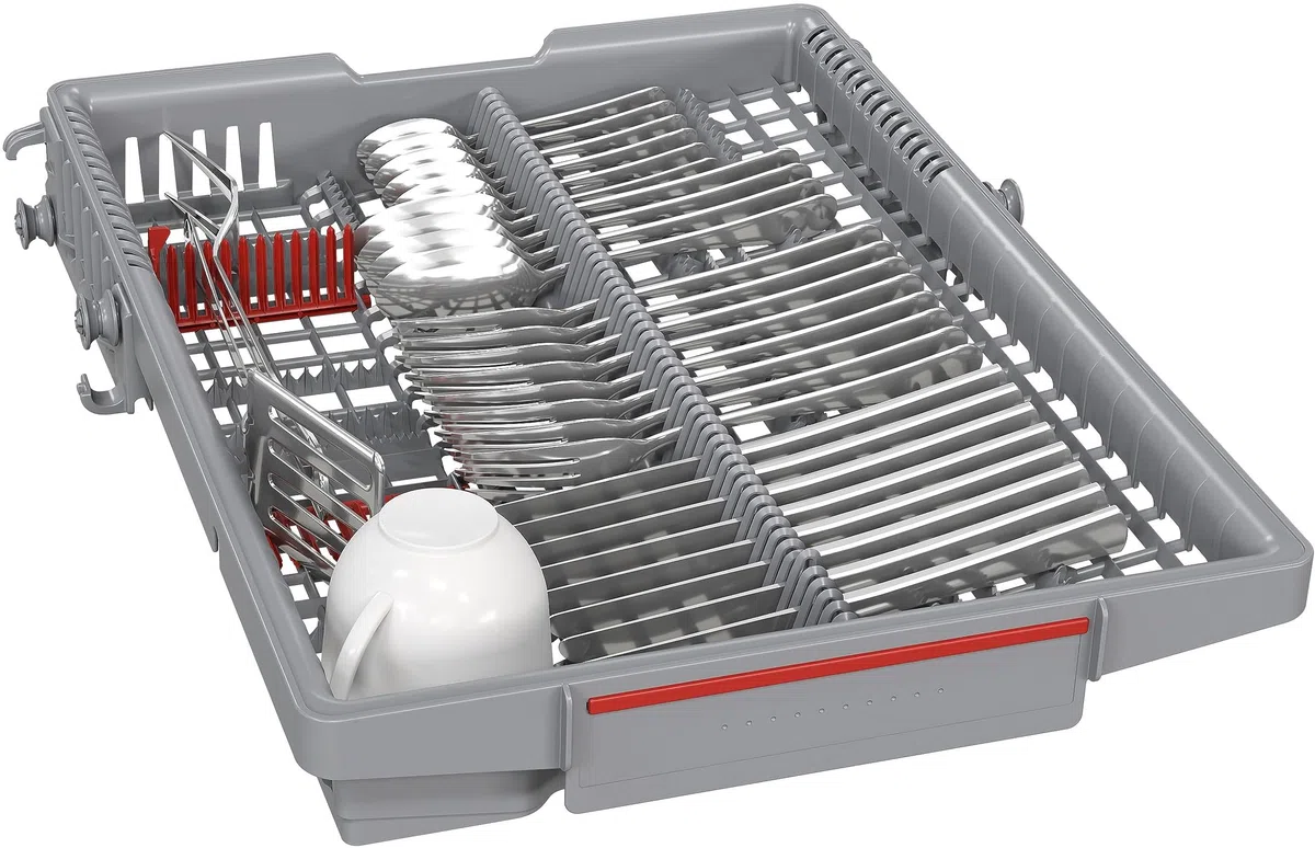 Bosch SPV4EMX25E Serie 4, Lavastoviglie da incasso a scomparsa totale, Home Connect, EfficientDry, TimeLight: Indicatore luminoso, Programma Preferito, 45 cm