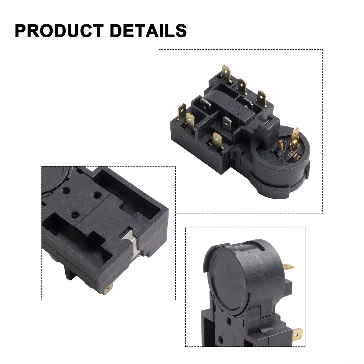 QP3-12A Relè Avvio Frigorifero, Compressore Overload Protector, Plastica e Metallo Starter Componente (1PCS)
