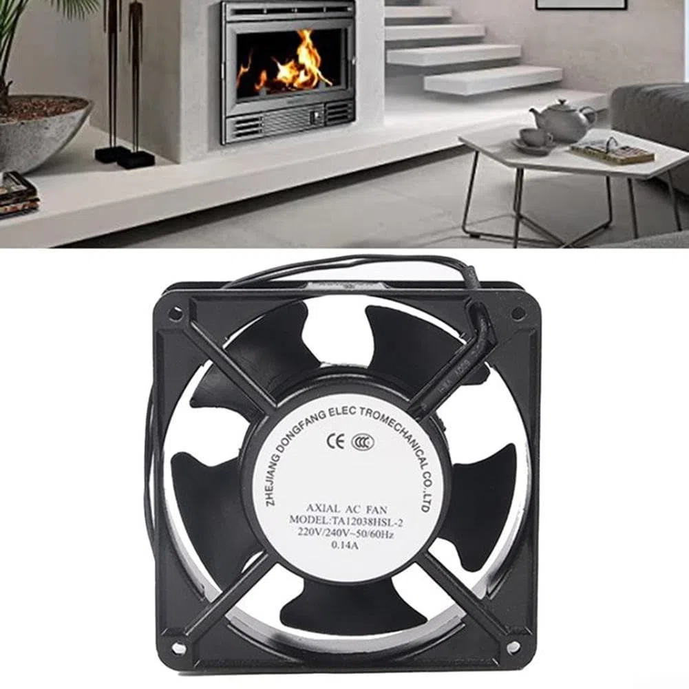 Ventilatore assiale per cassetta del camino inseribile, ad alta temperatura, lame metalliche, ventola di raffreddamento del forno della lama del metallo