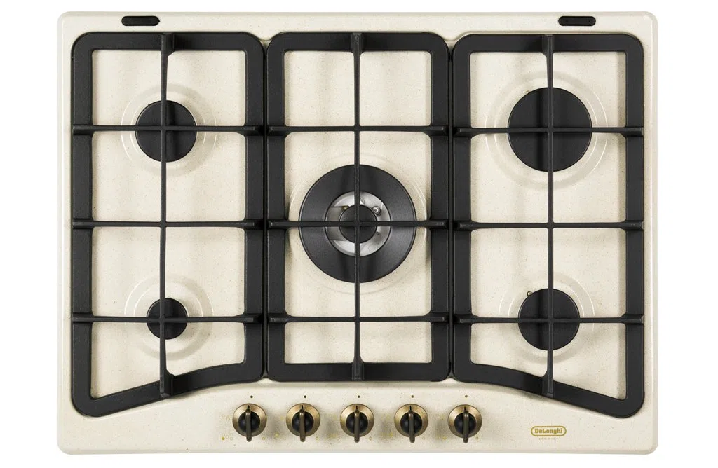 De'Longhi AVF 57 PRO Piano Cottura da Incasso 70 cm, Comandi Frontali, Avena