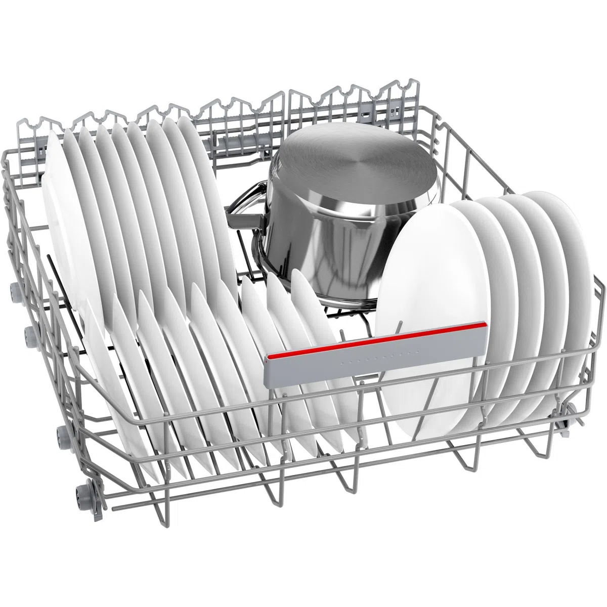 Bosch SMH4ECX28E, serie 4, lavastoviglie intelligente completamente integrata 60 cm, cassetto portaposate, lavastoviglie Made in Germany, cerniera Vario, particolarmente silenziosa, SpeedPerfect+,